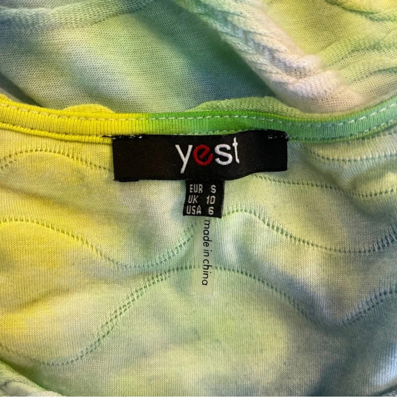 🛍️3/$40 Hand Dyed Short Sleeve
Fitted Dress White Blue Green Size 6 - Picture 6 of 7